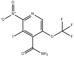 3-Iodo-2-nitro-5-(trifluoromethoxy)pyridine-4-carboxamide Structure