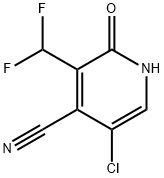 5-Chloro-4-cyano-3-(difluoromethyl)-2-hydroxypyridine Structure