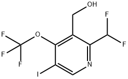 2-(Difluoromethyl)-5-iodo-4-(trifluoromethoxy)pyridine-3-methanol Structure