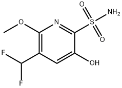 3-(Difluoromethyl)-5-hydroxy-2-methoxypyridine-6-sulfonamide Structure