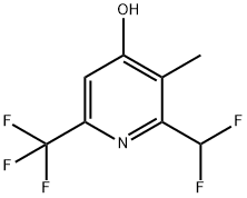 2-(Difluoromethyl)-4-hydroxy-3-methyl-6-(trifluoromethyl)pyridine Structure