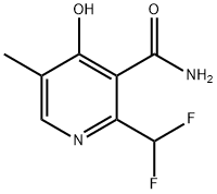 2-(Difluoromethyl)-4-hydroxy-5-methylpyridine-3-carboxamide Structure