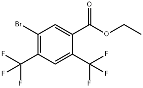 Ethyl 2,4-bis(trifluoromethyl)-5-bromobenzoate Structure