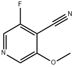 4-Pyridinecarbonitrile, 3-fluoro-5-methoxy- 구조식 이미지