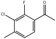 Ethanone, 1-(3-chloro-2-fluoro-4-methylphenyl)- Structure