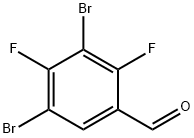 Benzaldehyde, 3,5-dibromo-2,4-difluoro- Structure