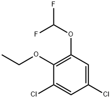 1,5-Dichloro-3-difluoromethoxy-2-ethoxybenzene Structure