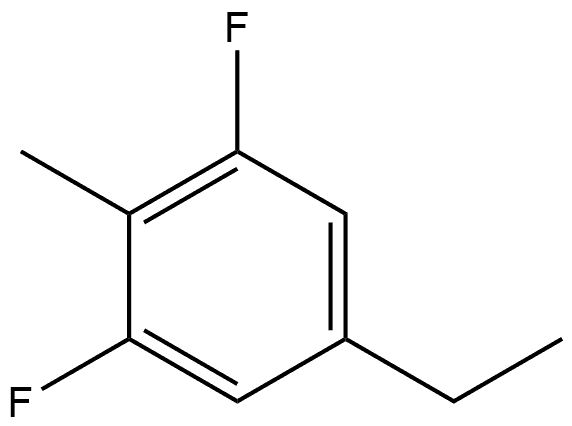 5-Ethyl-1,3-difluoro-2-methylbenzene Structure