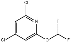 2,4-Dichloro-6-(difluoromethoxy)pyridine Structure