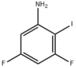 Benzenamine, 3,5-difluoro-2-iodo- 구조식 이미지