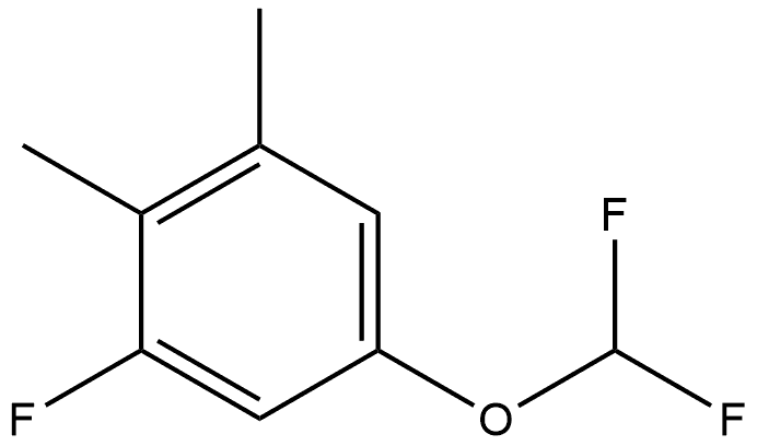 5-(Difluoromethoxy)-1-fluoro-2,3-dimethylbenzene Structure