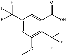 2,5-Bis(trifluoromethyl)-3-methoxybenzoic acid Structure