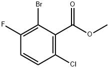 Benzoic acid, 2-bromo-6-chloro-3-fluoro-, methyl ester Structure
