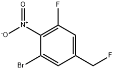 1-Bromo-3-fluoro-5-fluoromethyl-2-nitrobenzene Structure