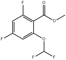 Benzoic acid, 2-(difluoromethoxy)-4,6-difluoro-, methyl ester Structure