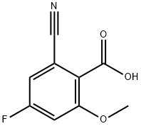 2-Cyano-4-fluoro-6-methoxybenzoic acid Structure