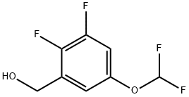 2,3-Difluoro-5-(difluoromethoxy)benzylalcohol Structure