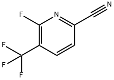 2-Pyridinecarbonitrile, 6-fluoro-5-(trifluoromethyl)- Structure