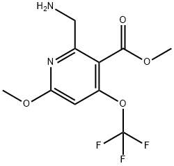 Methyl 2-(aminomethyl)-6-methoxy-4-(trifluoromethoxy)pyridine-3-carboxylate Structure