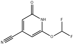 2-Difluoromethoxy-6-hydroxyisonicotinonitrile Structure