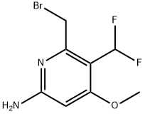 6-Amino-2-(bromomethyl)-3-(difluoromethyl)-4-methoxypyridine Structure