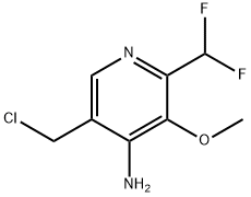 4-Amino-5-(chloromethyl)-2-(difluoromethyl)-3-methoxypyridine Structure