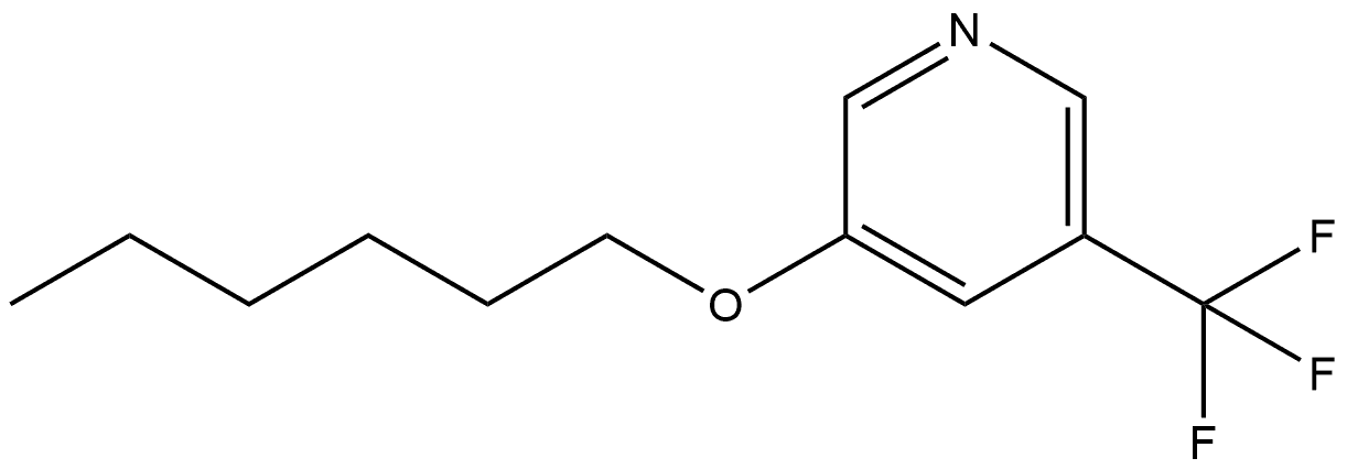 3-(Hexyloxy)-5-(trifluoromethyl)pyridine Structure