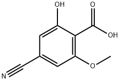 4-Cyano-2-hydroxy-6-methoxybenzoic acid Structure