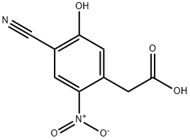 4-Cyano-5-hydroxy-2-nitrophenylacetic acid Structure