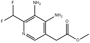 Methyl 3,4-diamino-2-(difluoromethyl)pyridine-5-acetate Structure