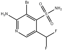 2-Amino-3-bromo-5-(difluoromethyl)pyridine-4-sulfonamide Structure