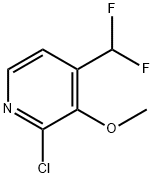 2-Chloro-4-difluoromethyl-3-methoxy-pyridine Structure