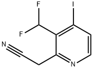 3-(Difluoromethyl)-4-iodopyridine-2-acetonitrile Structure