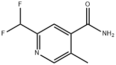 2-(Difluoromethyl)-5-methylpyridine-4-carboxamide Structure