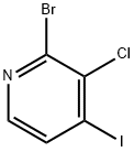 2-Bromo-3-chloro-4-iodopyridine 구조식 이미지