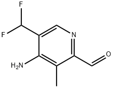 4-Amino-5-(difluoromethyl)-3-methylpyridine-2-carboxaldehyde Structure