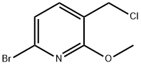 Pyridine, 6-bromo-3-(chloromethyl)-2-methoxy- Structure