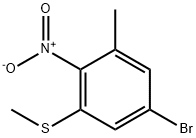 5-Bromo-3-methyl-2-nitrothioanisole Structure