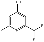 4-Pyridinol, 2-(difluoromethyl)-6-methyl- 구조식 이미지