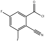 2-Cyano-3,5-difluorobenzoyl chloride Structure