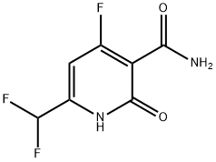 6-(Difluoromethyl)-4-fluoro-2-hydroxypyridine-3-carboxamide Structure