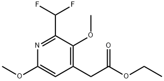 Ethyl 2-(difluoromethyl)-3,6-dimethoxypyridine-4-acetate Structure