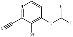 4-Difluoromethoxy-3-mercaptopicolinonitrile Structure