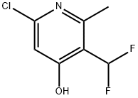 6-Chloro-3-(difluoromethyl)-4-hydroxy-2-methylpyridine Structure