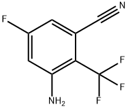 3-Cyano-5-fluoro-2-(trifluoromethyl)aniline Structure