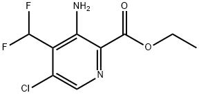 Ethyl 3-amino-5-chloro-4-(difluoromethyl)pyridine-2-carboxylate Structure