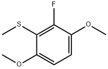 Benzene, 2-fluoro-1,4-dimethoxy-3-(methylthio)- Structure