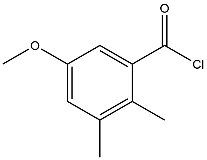 5-Methoxy-2,3-dimethylbenzoyl chloride Structure