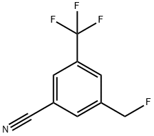 3-Fluoromethyl-5-(trifluoromethyl)benzonitrile Structure