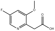 5-Fluoro-3-methoxypyridine-2-acetic acid Structure